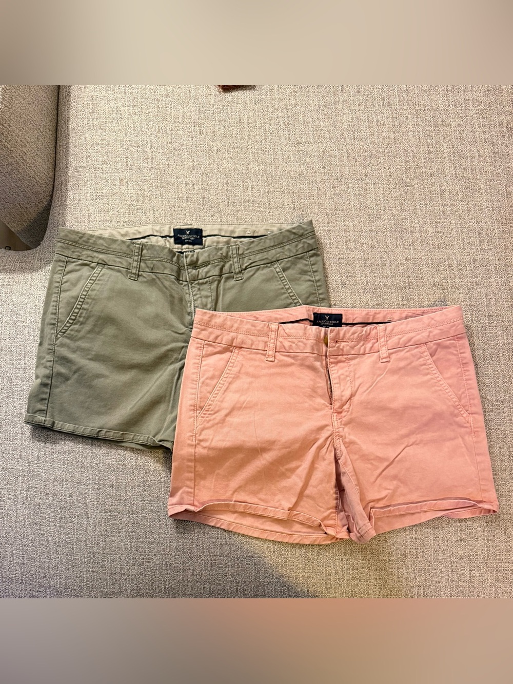 Women’s AE Cotton Chino Shorts Bundle — Olive and Dusty Pink